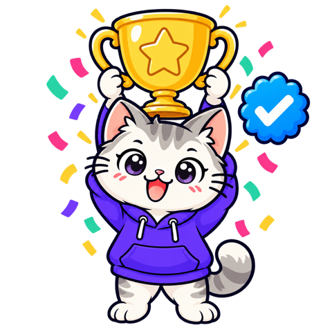 แมวถือถ้วย Verified